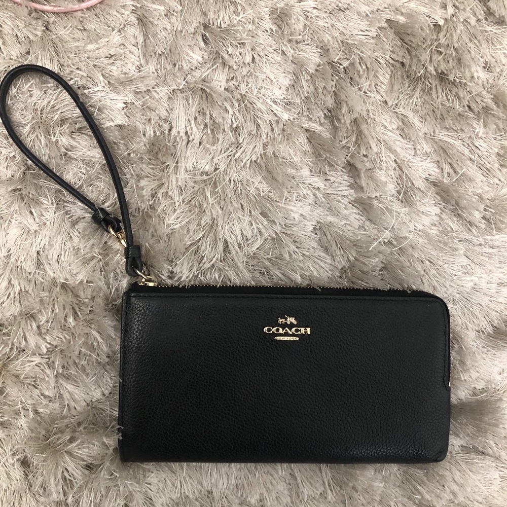 COACH black wallet and/or wristlet